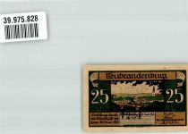 17033 O2000 Neubrandenburg , Meckl 1922 Notgeldschein Einlösung Stadtkasse 25 Pfennig Seeblick