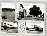 64569 W6085 Nauheim , Kr Groß-Gerau - Hegbachsee Schule Rathaus Friedrich-Ebert-Platz