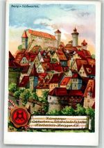 W8500 Nürnberg Haeberelin * Metzger AG Werbung Lebkuchen Künstlerkarte