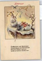 Spruch Schneemann Künstlerkarte