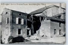 57810 Avricourt Deutsch - beschädigtes Haus Granatfeuer