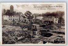 Domnau Domnowo - Niedergebranntes Viertel am Marktplatz