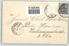 27568 W2850 Bremerhaven 1902 Lithographie Hafen Ruther Sandleuchtturm Najade