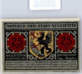 Neustettin Szczecinek 1921 Notgeldschein 25 Pfennig 1921