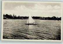 15913 O7551 Goyatz Foto AK Segelboot Schwieloch See