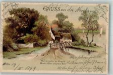 Gruß aus Segelboot Bauernhaus 1899