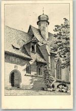 W8500 Nürnberg sign. Goeringer Das Kreuzlein Wohlfahrtskarte Kirche 1915 Künstlerkarte