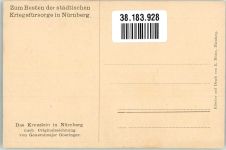 W8500 Nürnberg sign. Goeringer Das Kreuzlein Wohlfahrtskarte Kirche 1915 Künstlerkarte