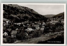 75339 W7545 Höfen an der Enz Foto AK Panorama des Ortes mit Ev. Kirche