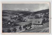Saalberg - Kreis Hirschberg / Jelenia Góra im Riesengebirge. Panorama ungelaufen kleiner Knick an der rechten oberen Ecke , sonst gut erhalten