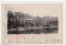 Berlin Wilmersdorf, Grunewald mit St. Hubertus gelaufen von 1900. Gute Erhaltung.