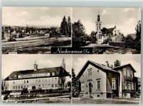 09577 O9387 Niederwiesa - Kirche Polytechnische Oberschule Rathaus
