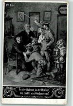 In der Heimat gibts ein Wiedersehen AK Propaganda WK I 1914