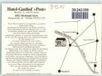 91315 W8552 Höchstadt a d Aisch - Hotel-Gasthaus Post Gastraum Wegweiser