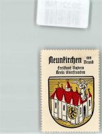 91077 W8524 Neunkirchen a. Brand - Vignette Wappen Freistaat Bayern Kreis Oberfranken