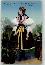 Uherské Hradiste Ungarisch Hradisch Künstlerkarte Lidovy kroj ze Slovacka Velehrad Tracht