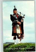 Foto AK Tracht Dudelsack