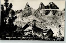 Lindauer Hütte Foto AK 1763 m Drei Türme