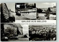 14806 O1820 Belzig - Kreiskrankenhaus Schwimmbad Schillerstraße Burg Eisenhard Oldtimer