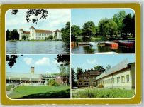 16775 O1431 Neuglobsow - Schloss Diabetiker-Sanatorium Helmut Lehmann Bootshafen am Stolpsee