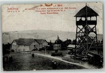 98599 O6083 Brotterode 1918 Gebrauchsspuren Inselberg Preussischer Hof Aussichtsturm