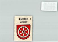 74238 W7109 Krautheim , Jagst Vignette Wappen