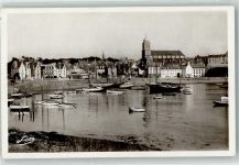 35400 Saint-Servan Saint-Malo Foto AK Hafen Kirche
