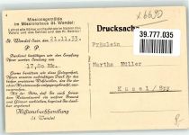 66606 W6690 St. Wendel , Saar Foto AK Missionshaus Gemälde Spende