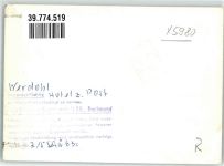 58791 W5980 Werdohl FOTO KEINE AK Hotel zur Post Ort handschriftlich Foto Original aus Archiv eines Ansichtskartenverlags