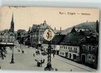 08280 O9400 Aue , Sachs 1921 Gebrauchsspuren Marktplatz