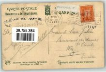 Gand Gent 1913 Gebrauchsspuren Ausstellung Palais Kanada