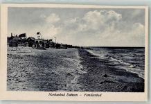 27472 W2190 Duhnen Foto AK Schwimmbad Strand Familienbad