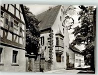 74722 W6967 Buchen Odenwald Foto AK Bezirksmuseum und Gasthaus zum Schwanen
