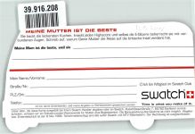Werbung Swatch MTV Uhr