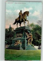 W7500 Karlsruhe , Baden Kaiser-Wilhelm-Denkmal Adel Kaiser Wilhelm I 1910