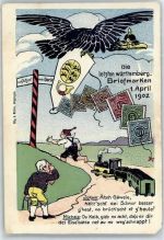 Abschied Württemberg , Adler Briefmarkenabbildung