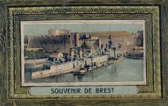 29200 Brest - Brest (Frankreich) Leporello Hafenpartie II (Ecken abgestossen, Stauchung, fleckig VS)