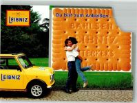 W3000 Hannover Leibniz Butterkekse mit BMC Mini Werbung Bahlsen Keks Werbe AK