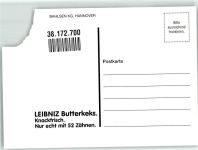 W3000 Hannover Leibniz Butterkekse mit BMC Mini Werbung Bahlsen Keks Werbe AK