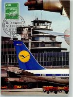 W6000 Frankfurt am Main Boeing 707 der Lufthansa Maximumkarte Flughafen 1982 Sonderstempel