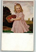 Das Mädchen Liselotte Primus-Postkarte Verlag Wohlgemuth & Lissner No. 5121 Zumbusch, L. von Künstlerkarte