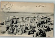 62100 Calais Foto AK Schwimmbad Strand