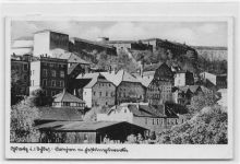 Glatz / Klodzko in Schlesien. Dojon mit Festungsbaracke gelaufen 1941 kleiner Knick an der rechten unteren Ecke , sonst gut erhalten