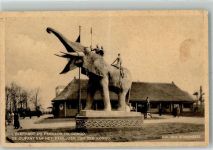 Kinshasa Léopoldville Gebrauchsspuren Ausstellung Brüssel 1935 Pavillon Kongo Elefant