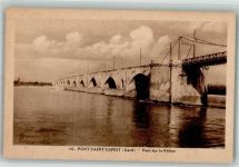 30130 Pont-Saint-Esprit 1929 Foto AK Pont sur le Rhone