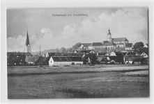 Hohenwart Klosterberg gelaufen. Marke entfernt. Leichter Schrift- und Stempeldurchdruck, leicht bügig, sonst gut erhalten