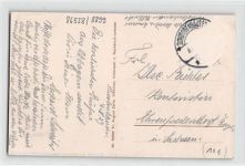 Hohenwart Klosterberg gelaufen. Marke entfernt. Leichter Schrift- und Stempeldurchdruck, leicht bügig, sonst gut erhalten