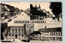 39615 O3550 Seehausen Altmark - Mühlenstraße Winckelmann-Oberschule Schule der Freundschaft Kinder Friedrich-Engels-Straße