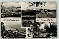 94244 W8376 Teisnach Foto AK Arber Schutzhütte Kirche See Gasthaus Seehof