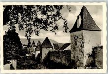 91171 W8547 Greding Foto AK Stadtmauer